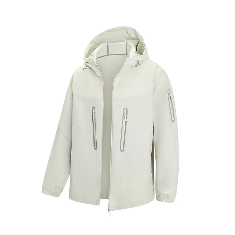 Herren Packbare Technical-Softshelljacke mit Kapuze, getapten Reißverschlüssen und Brusttaschen Drune