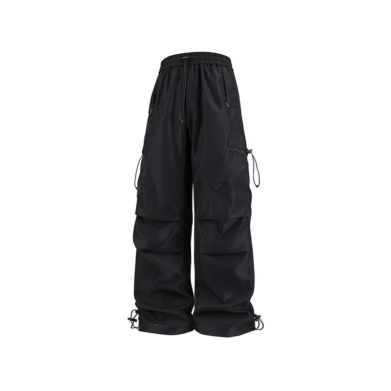 Herren Oversized Cargo‑Hose mit Tunnelzugbund, multifunktionalen Klapp‑ und Beintaschen sowie verstellbaren Kordelabschlüssen Drune