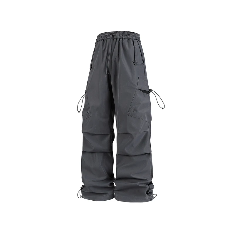 Herren Oversized Cargo‑Hose mit Tunnelzugbund, multifunktionalen Klapp‑ und Beintaschen sowie verstellbaren Kordelabschlüssen Drune