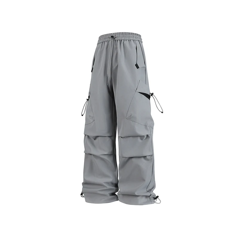 Herren Oversized Cargo‑Hose mit Tunnelzugbund, multifunktionalen Klapp‑ und Beintaschen sowie verstellbaren Kordelabschlüssen Drune