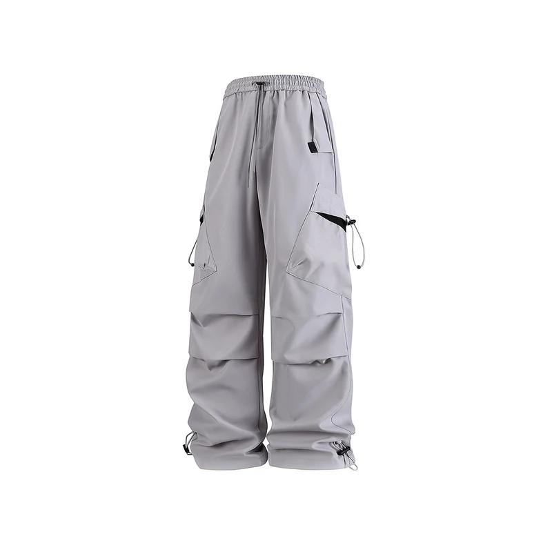 Herren Oversized Cargo‑Hose mit Tunnelzugbund, multifunktionalen Klapp‑ und Beintaschen sowie verstellbaren Kordelabschlüssen Drune