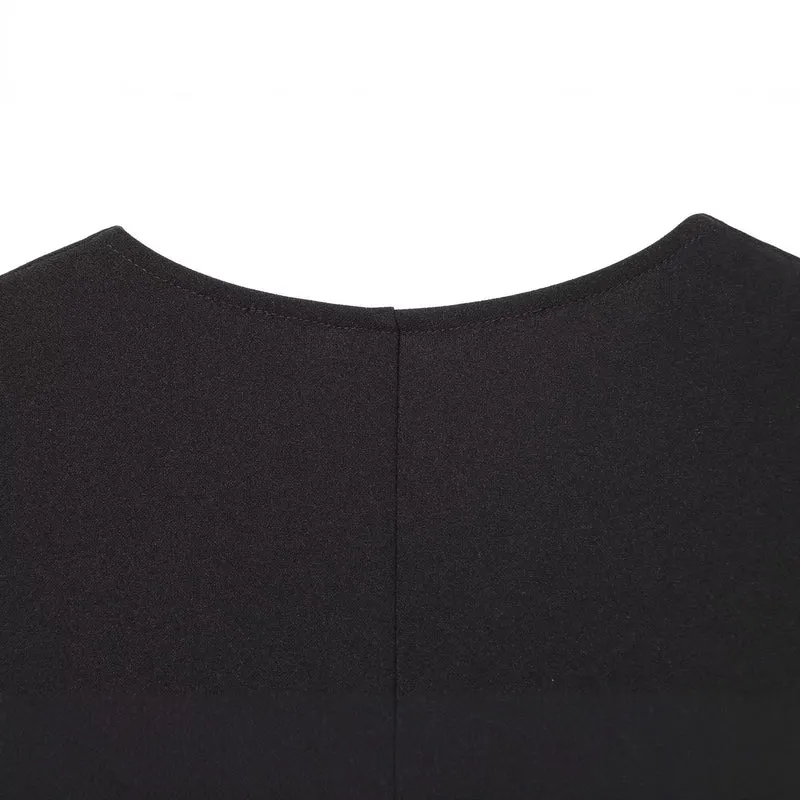 Damen Boxy-Knopfleistenbluse mit V-Ausschnitt und lässiger Oversize-Passform Drune