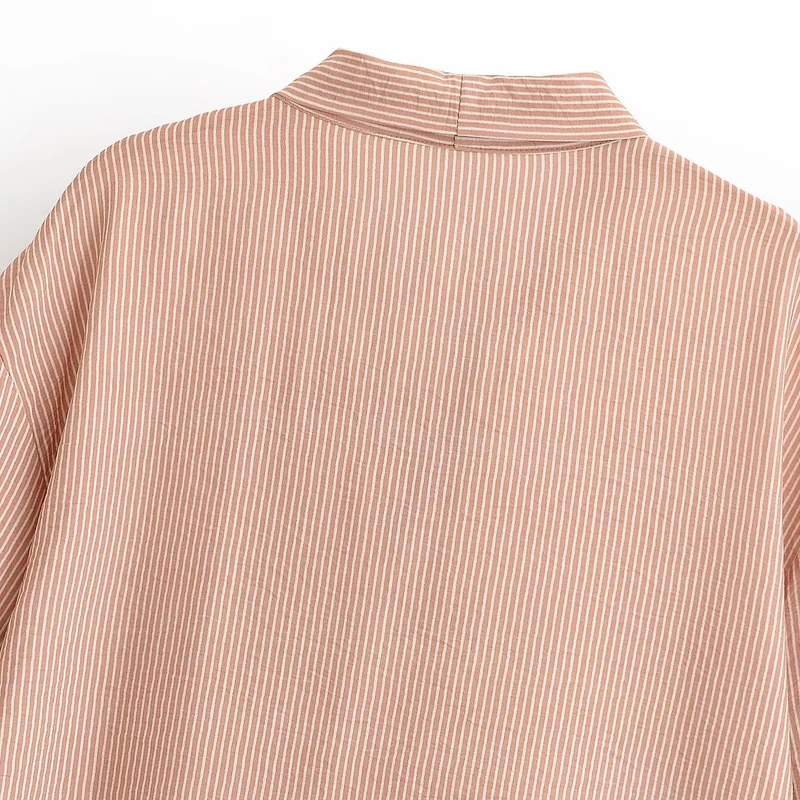 Damen Bluse mit Schleifenkragen und weiten Ballonärmeln Drune