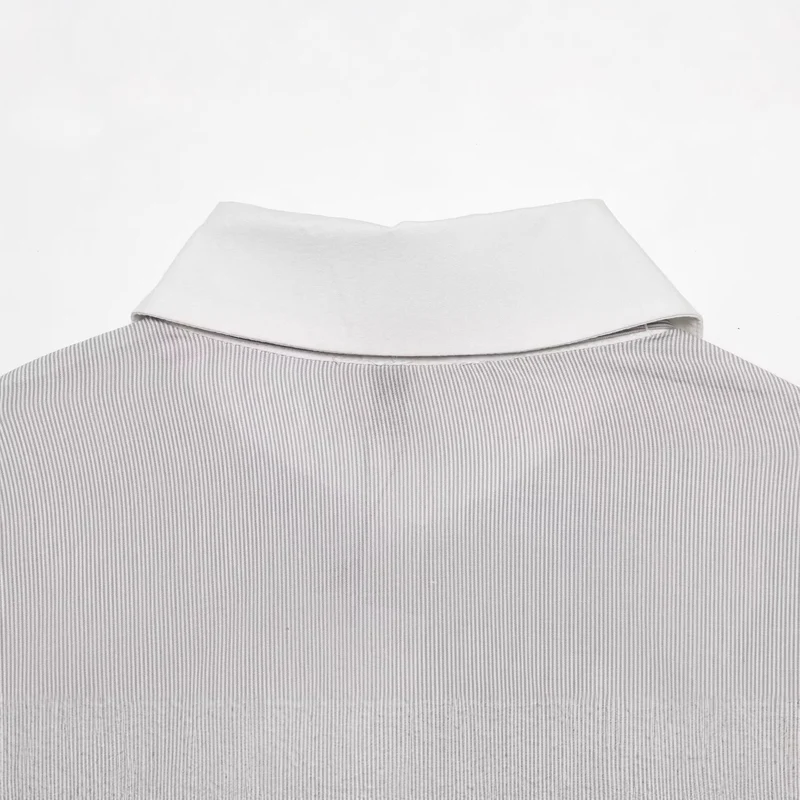 Damen Bluse mit Schleifenkragen und Rüschenblende Drune