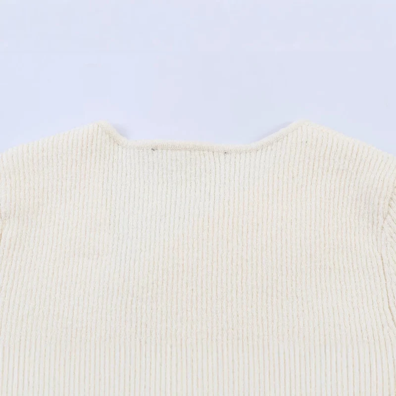 Damen Asymmetrische Feinstrick-Cardigan mit Zierknopfleiste Drune