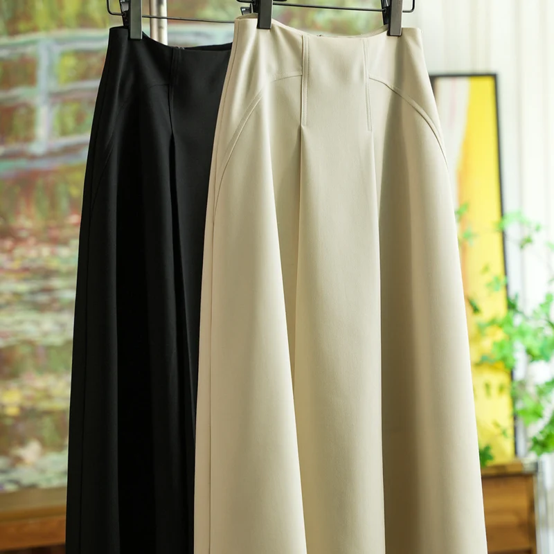 Damen Eleganter, weit geschnittener Maxirock Drune