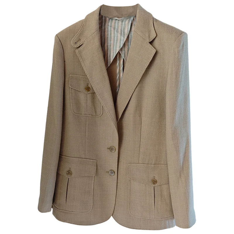 Damen Eleganter und vielseitiger Leinenblazer Drune