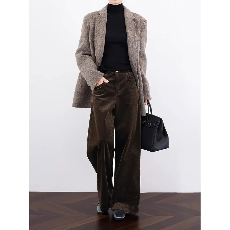 Damen Eleganter und lässiger Cord-Blazer Drune