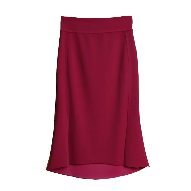 Damen Eleganter und figurbetonter Midirock Drune