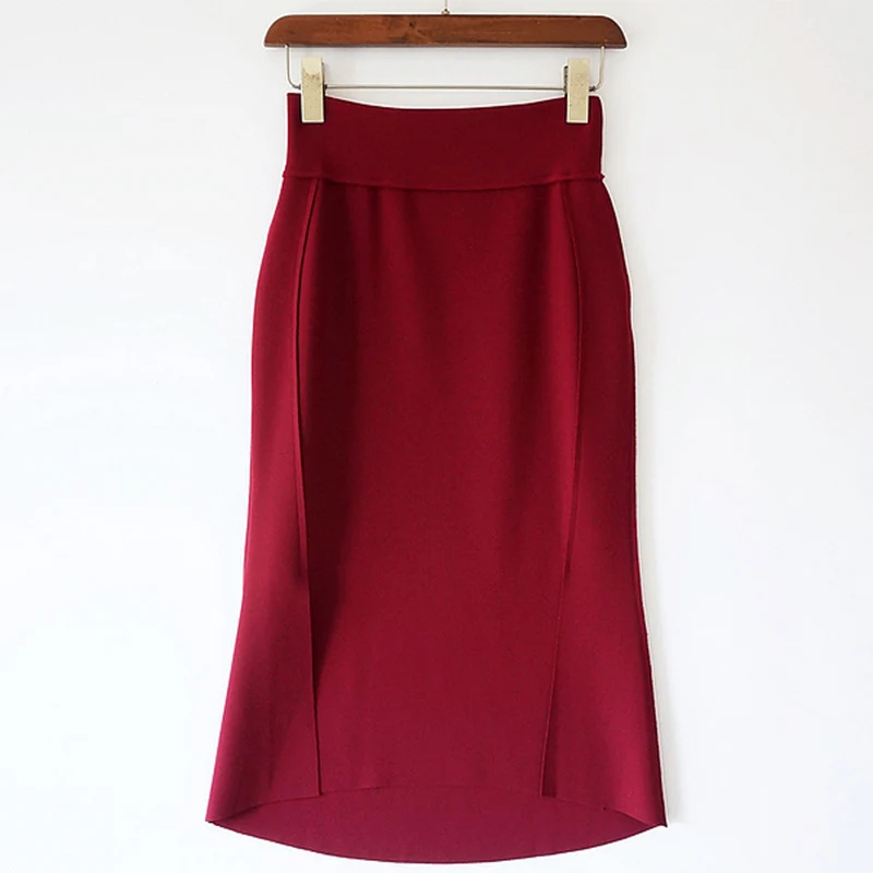 Damen Eleganter, taillierter A-Linien Rock Drune