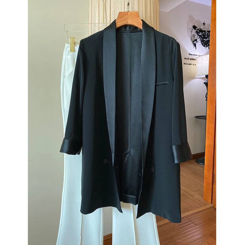 Damen Eleganter Smoking-Blazer Drune