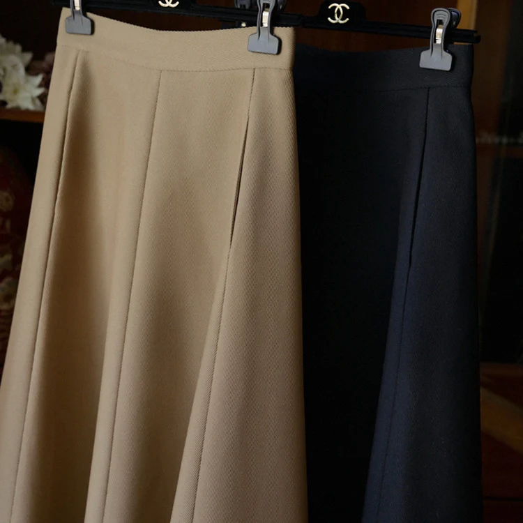 Damen Eleganter, schwingender Midirock Drune