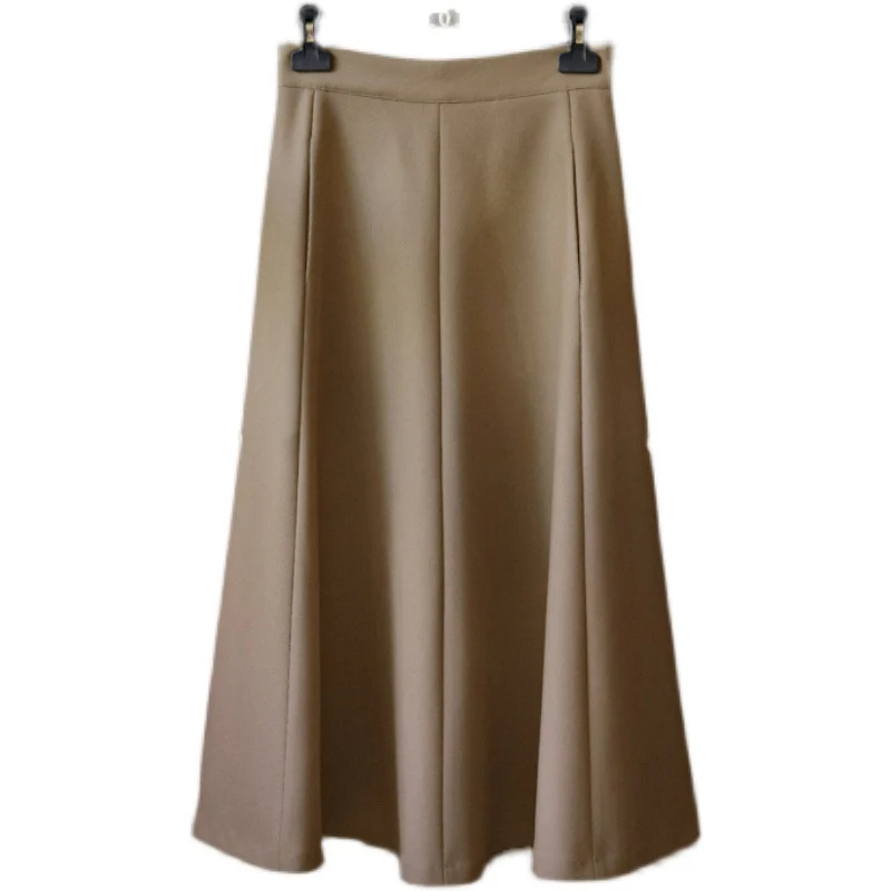 Damen Eleganter, schwingender Midirock Drune