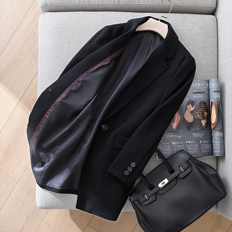 Damen Eleganter Schnitt Blazer Drune