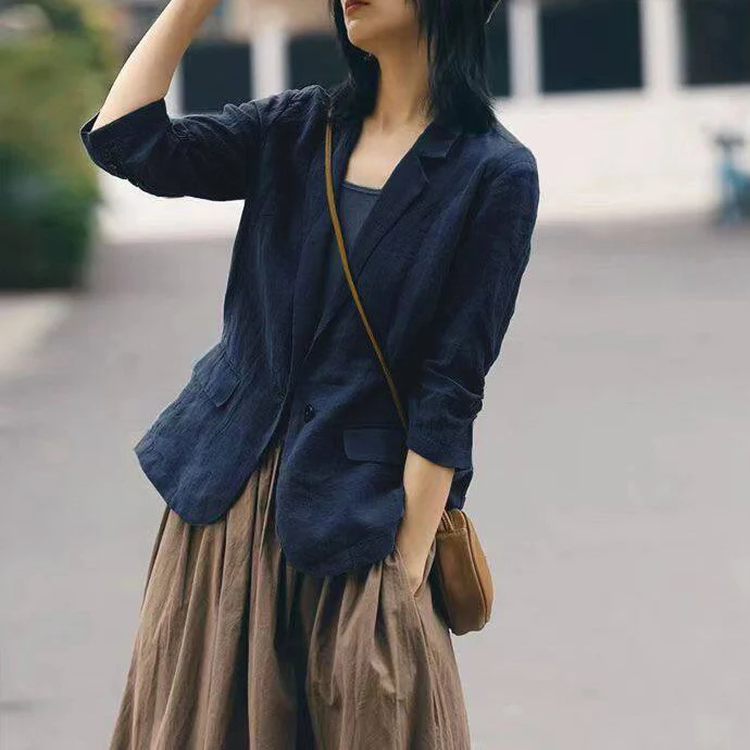 Damen Eleganter, moderner Blazer mit lässigem Schnitt Drune