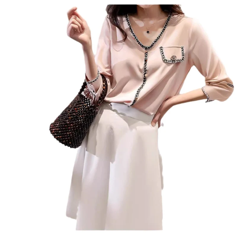 Damen Eleganter Midirock mit schwingendem Schnitt Drune