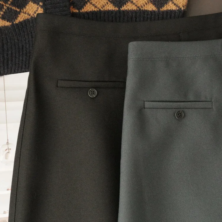 Damen Eleganter Midirock mit schicker Schlitzdetail Drune