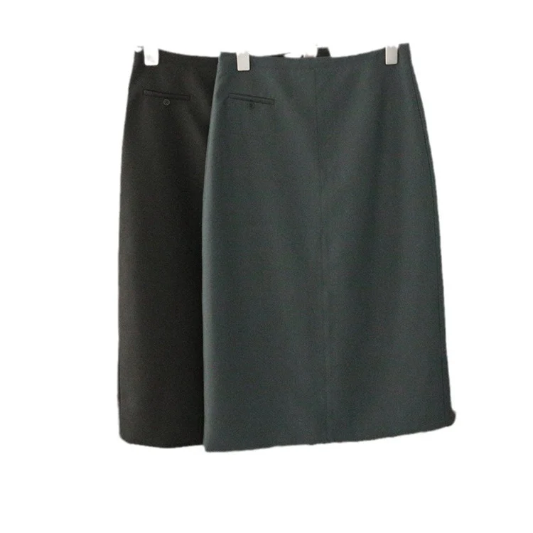 Damen Eleganter Midirock mit schicker Schlitzdetail Drune