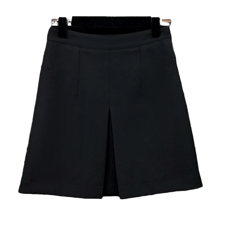 Damen Eleganter Midirock mit einzigartigem Kettendetail Drune