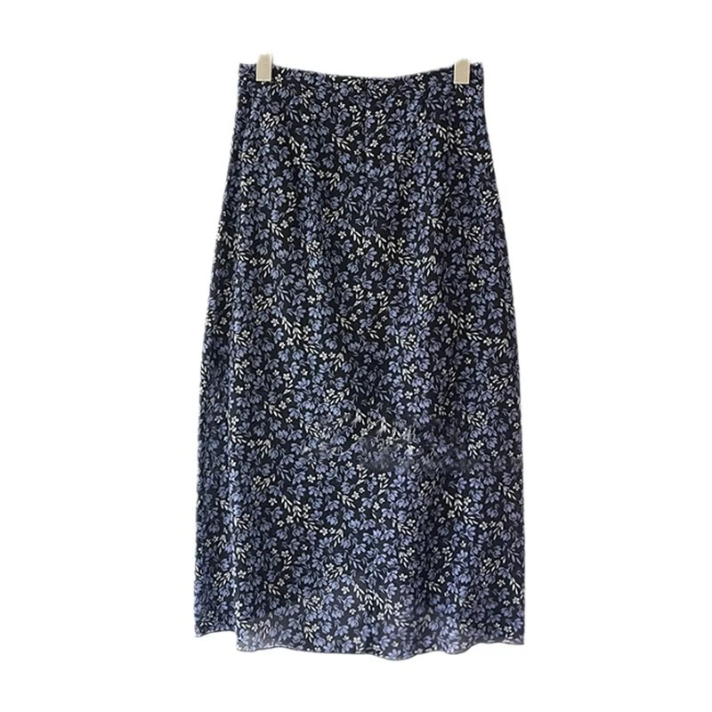 Damen Eleganter Midirock mit drapiertem Design Drune