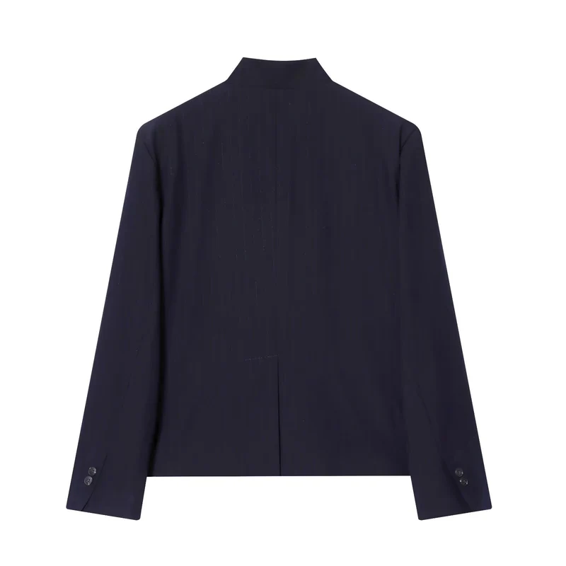 Damen 10+ hochtaillierte weite Palazzo‑Hose mit geradem Bund und seitlichen Eingrifftaschen Drune