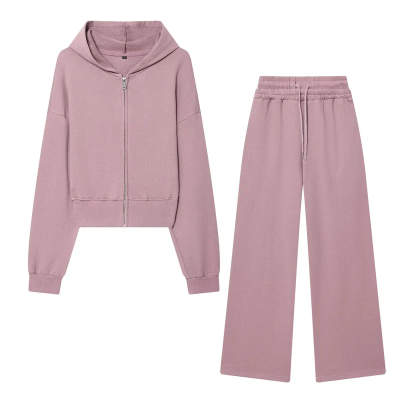 Damen 10+ Cropped Kapuzenjacke mit durchgehendem Reißverschluss und überschnittener Schulter Drune