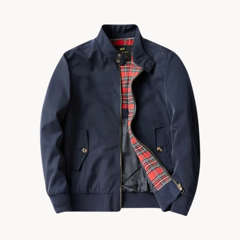 Drune | Herren Camden Heritage Harrington Jacke - Tartanmuster gefüttert