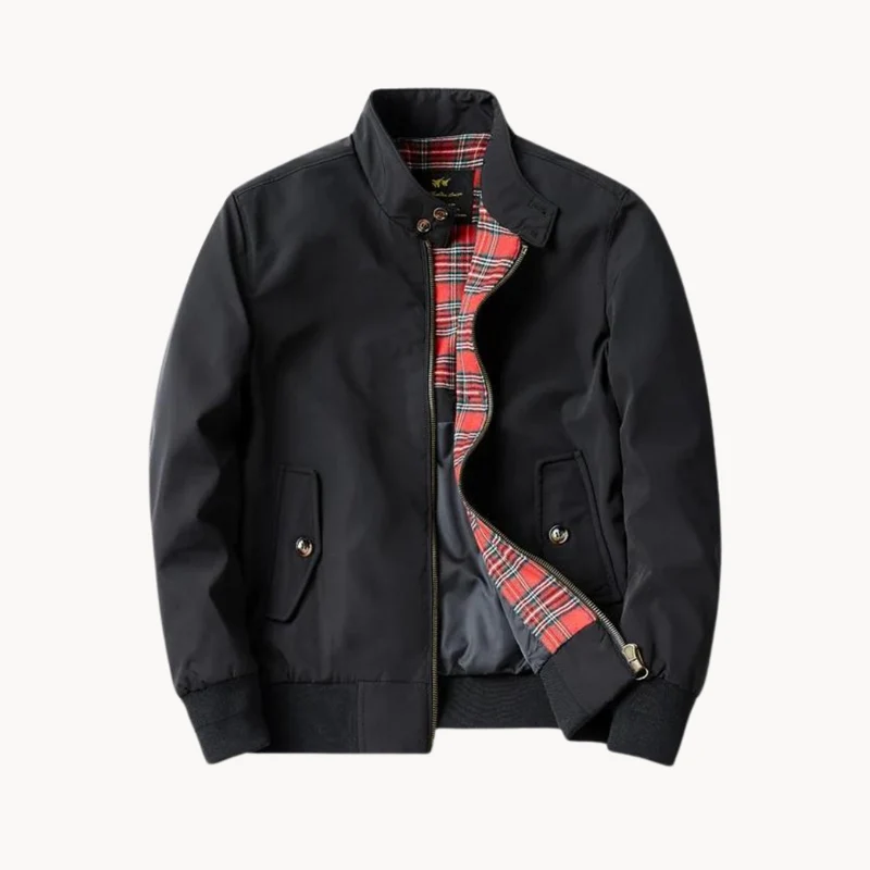 Drune | Herren Camden Heritage Harrington Jacke - Tartanmuster gefüttert