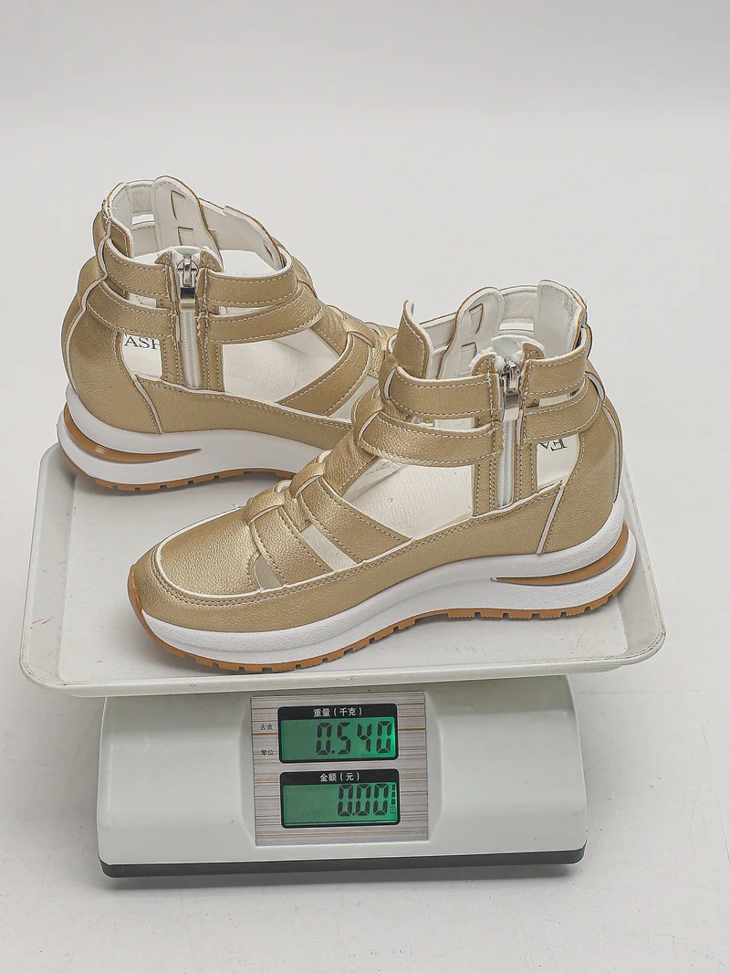 Damen sportive Sneaker-Sandalen mit atmungsaktiven Riemen und rutschfester Sohle Drune