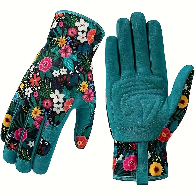 Drune | Atmungsaktive Gartenhandschuhe mit Blumenmuster