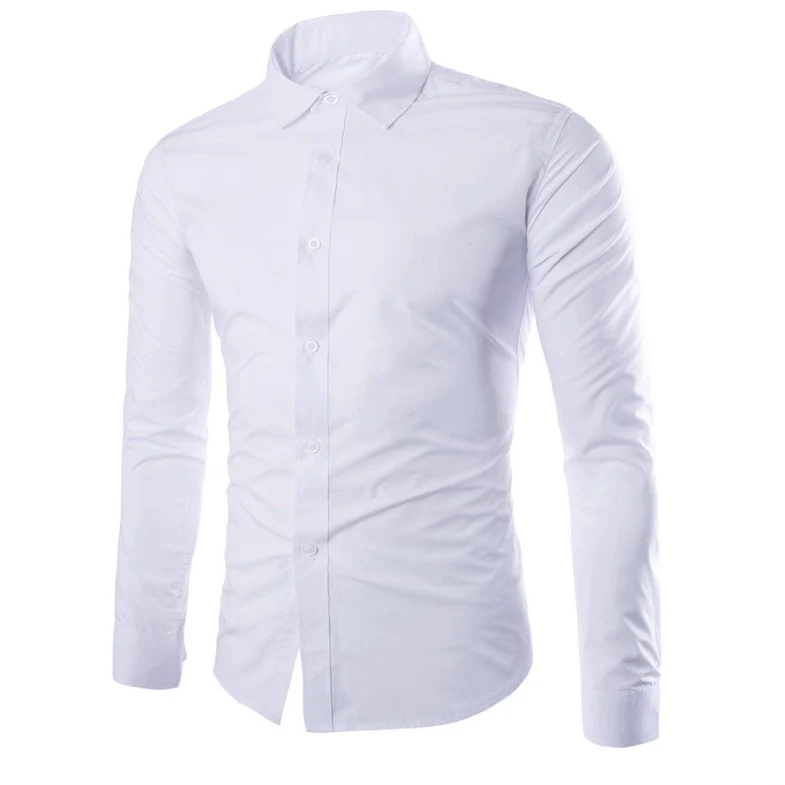 Herren nan tailliertes Business-Hemd mit Kentkragen, leichtem Stretch und schmaler Silhouette Drune