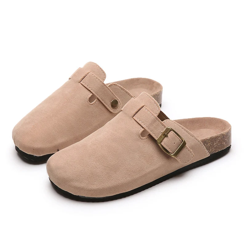 Herren Wildleder Clog mit ergonomischem Kork-Fußbett und verstellbarer Metallschnalle Drune