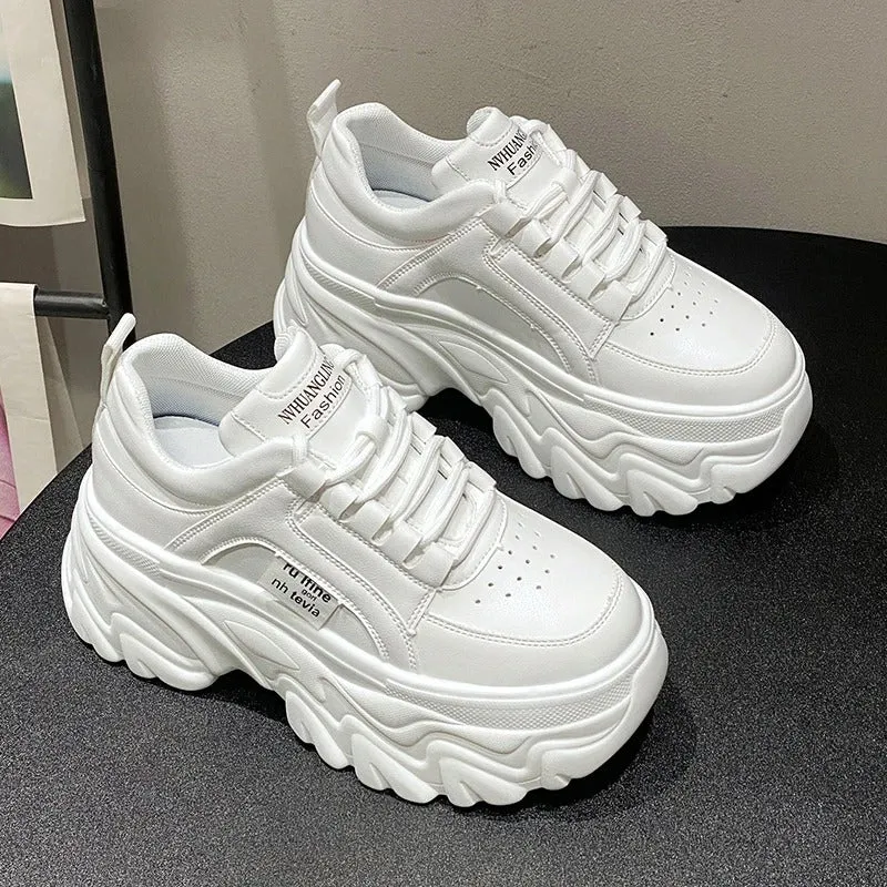 Bequeme Und Klobige Plateau-Sneakers