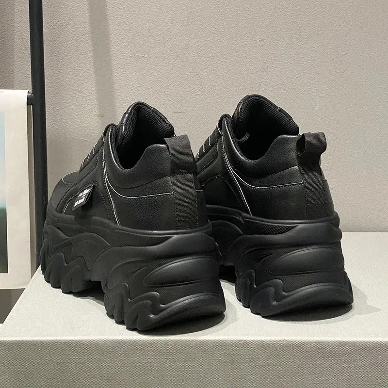 Bequeme Und Klobige Plateau-Sneakers