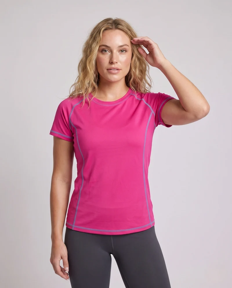 Damen Funktions-T-Shirt mit atmungsaktiven Einsätzen und feuchtigkeitsregulierender Technologie Drune