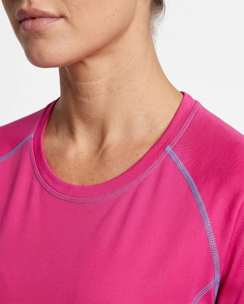 Damen Funktions-T-Shirt mit atmungsaktiven Einsätzen und feuchtigkeitsregulierender Technologie Drune
