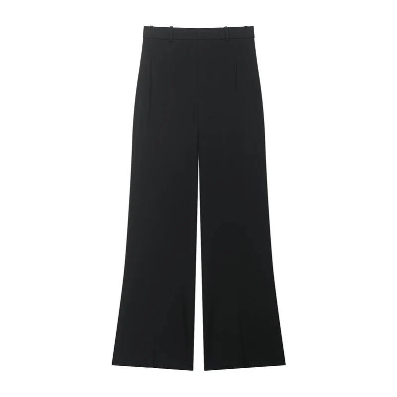 Damen Elegante weite Bundfaltenhose mit hoher Taille und weitem Bein Drune