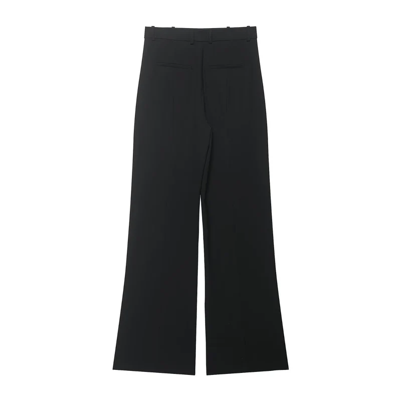 Damen Elegante weite Bundfaltenhose mit hoher Taille und weitem Bein Drune