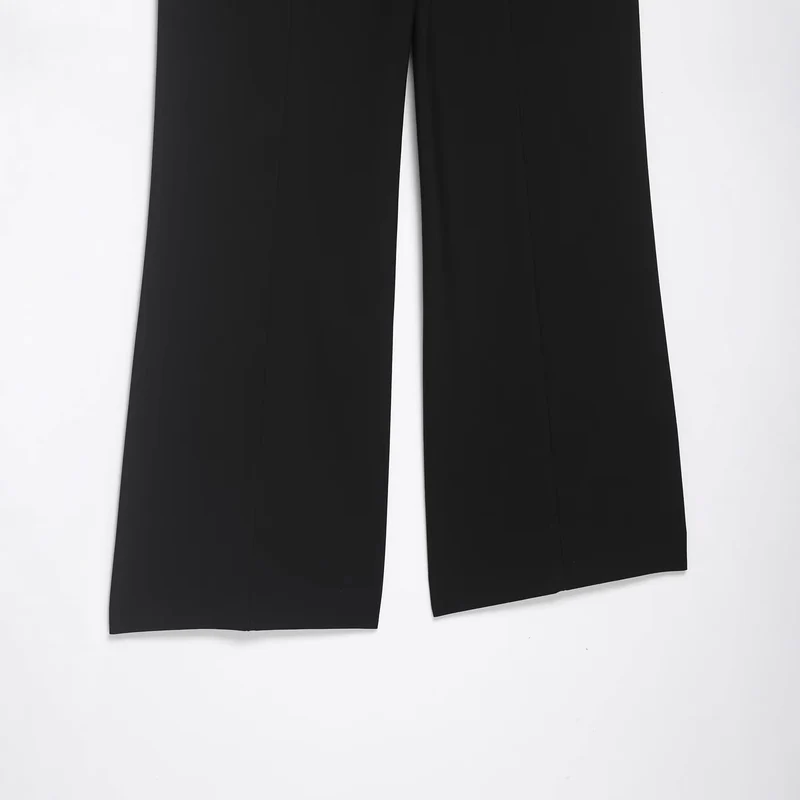 Damen Elegante weite Bundfaltenhose mit hoher Taille und weitem Bein Drune