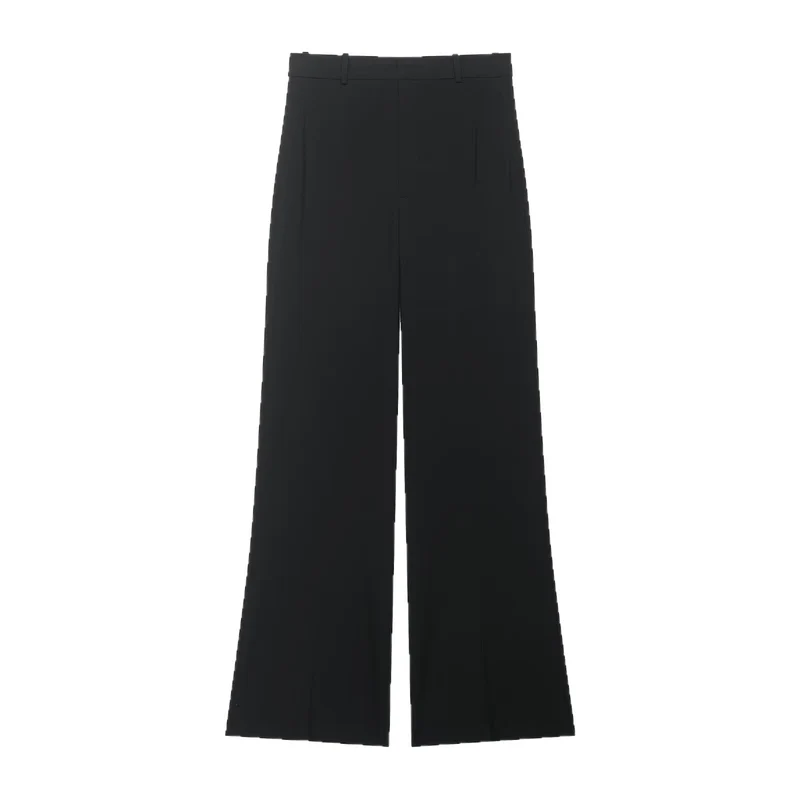 Damen Elegante weite Bundfaltenhose mit hoher Taille und weitem Bein Drune