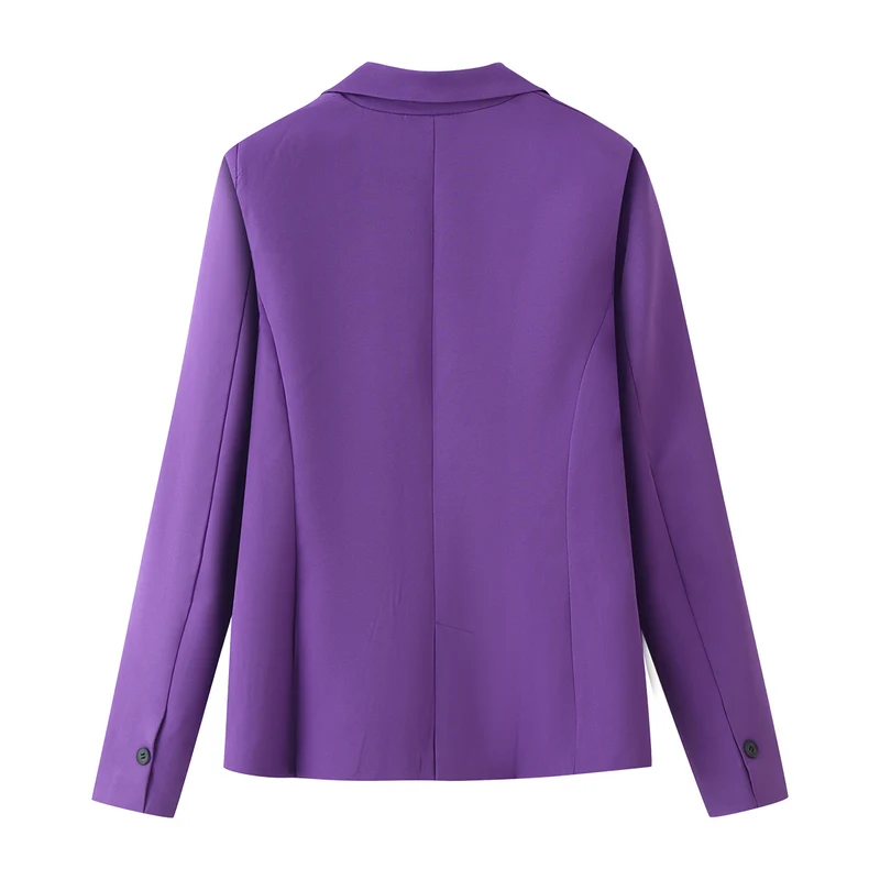 Damen Ein-Knopf Blazer mit Reverskragen und schlanker Silhouette Drune