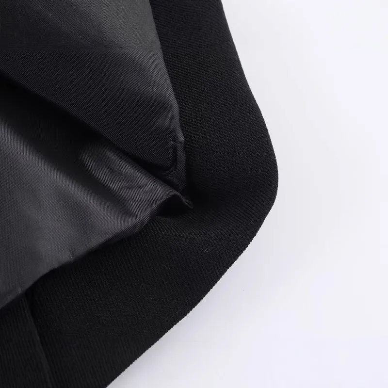 Damen Doppelreihiger Longblazer mit verlängertem Saum und Rückenschlitz Drune