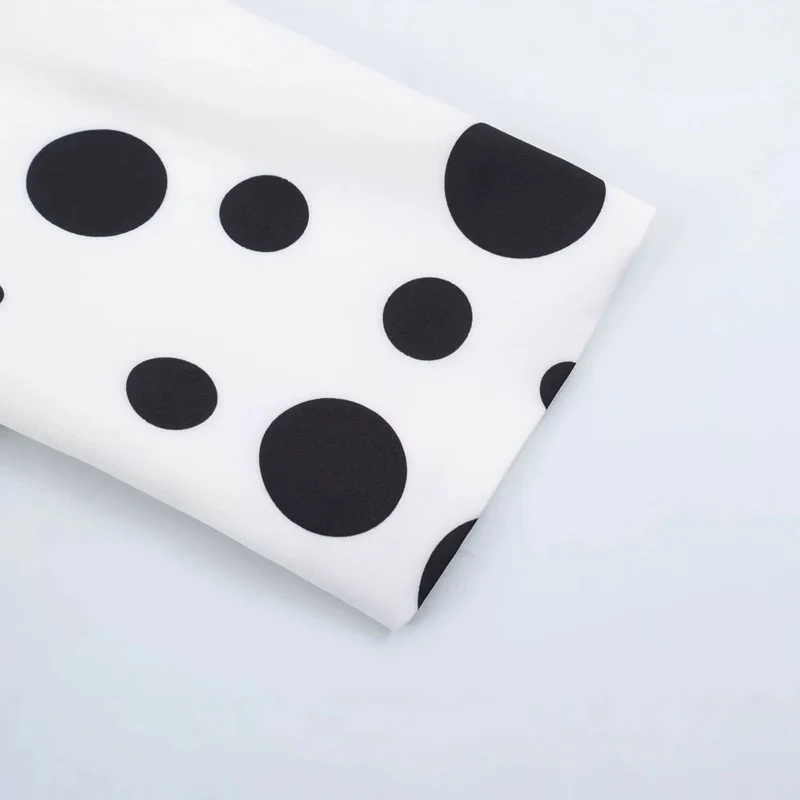 Damen Doppelreihiger Blazer im Polka‑Dot‑Design mit Spitzenbesetztem Revers Drune