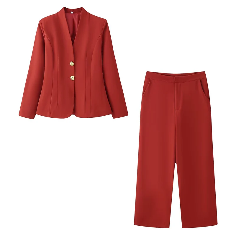 Damen Culotte‑Hose mit hoher Taille, weitem Bein und mittigem Vordernahtschlitz Drune
