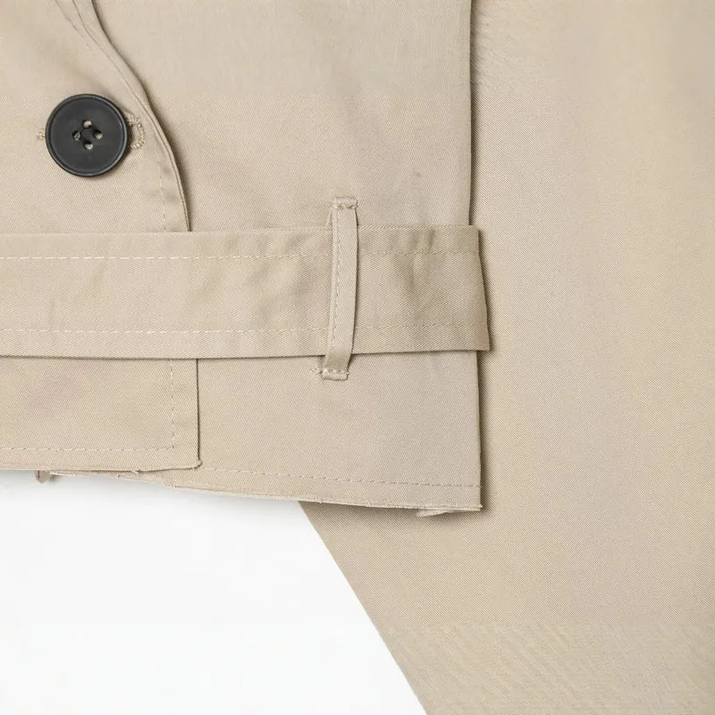 Damen Cropped‑Trenchjacke im Boxy‑Cropped‑Schnitt mit Schulterklappen und Taillengürtel Drune