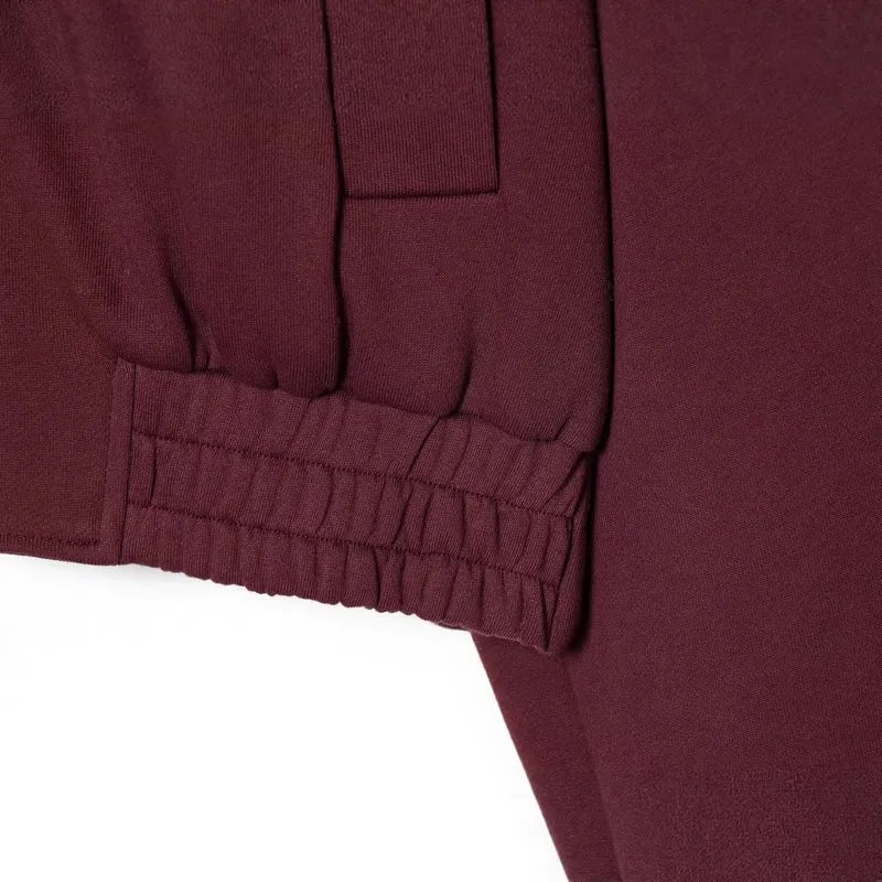 Damen Cropped Sweat-Bomberjacke mit hohem Stehkragen und elastischem Taillenbund Drune