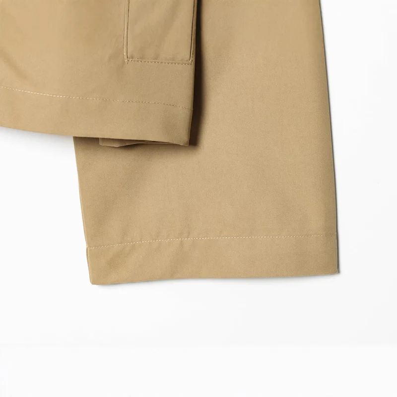 Damen Cropped Kurzjacke mit kontrastfarbenem Cordkragen und geradem Boxy‑Schnitt Drune