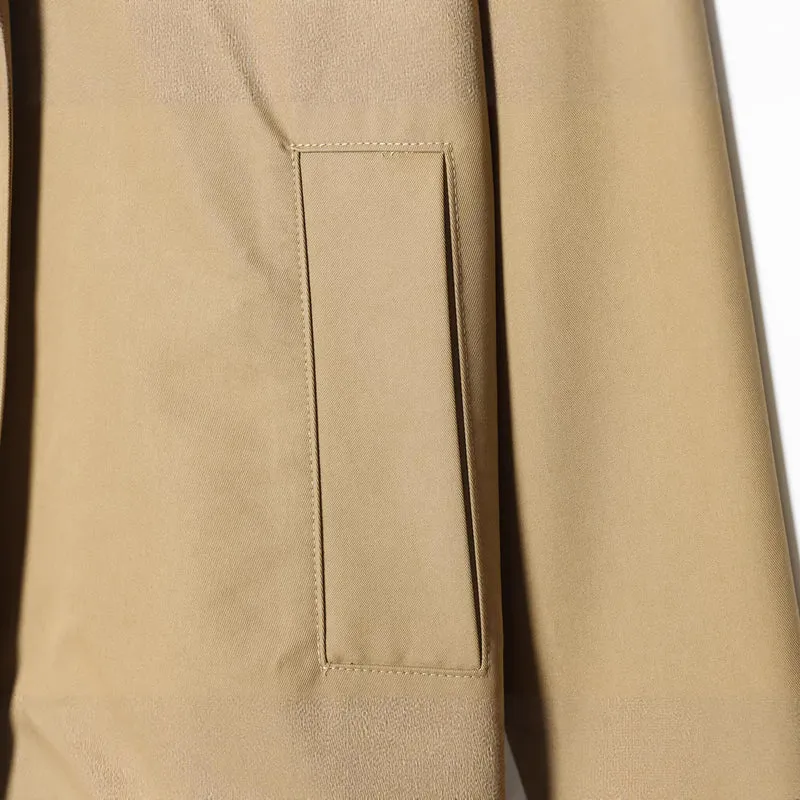 Damen Cropped Kurzjacke mit kontrastfarbenem Cordkragen und geradem Boxy‑Schnitt Drune