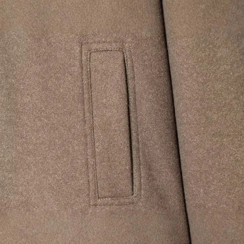 Damen Kurzer Oversize-Mantel mit üppigem Kunstfellkragen Drune