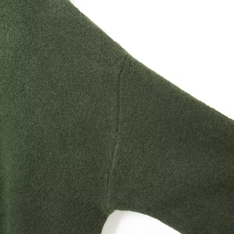 Damen Kurzer Boxy-Cardigan mit Rundhals und Kontrastpaspel Drune